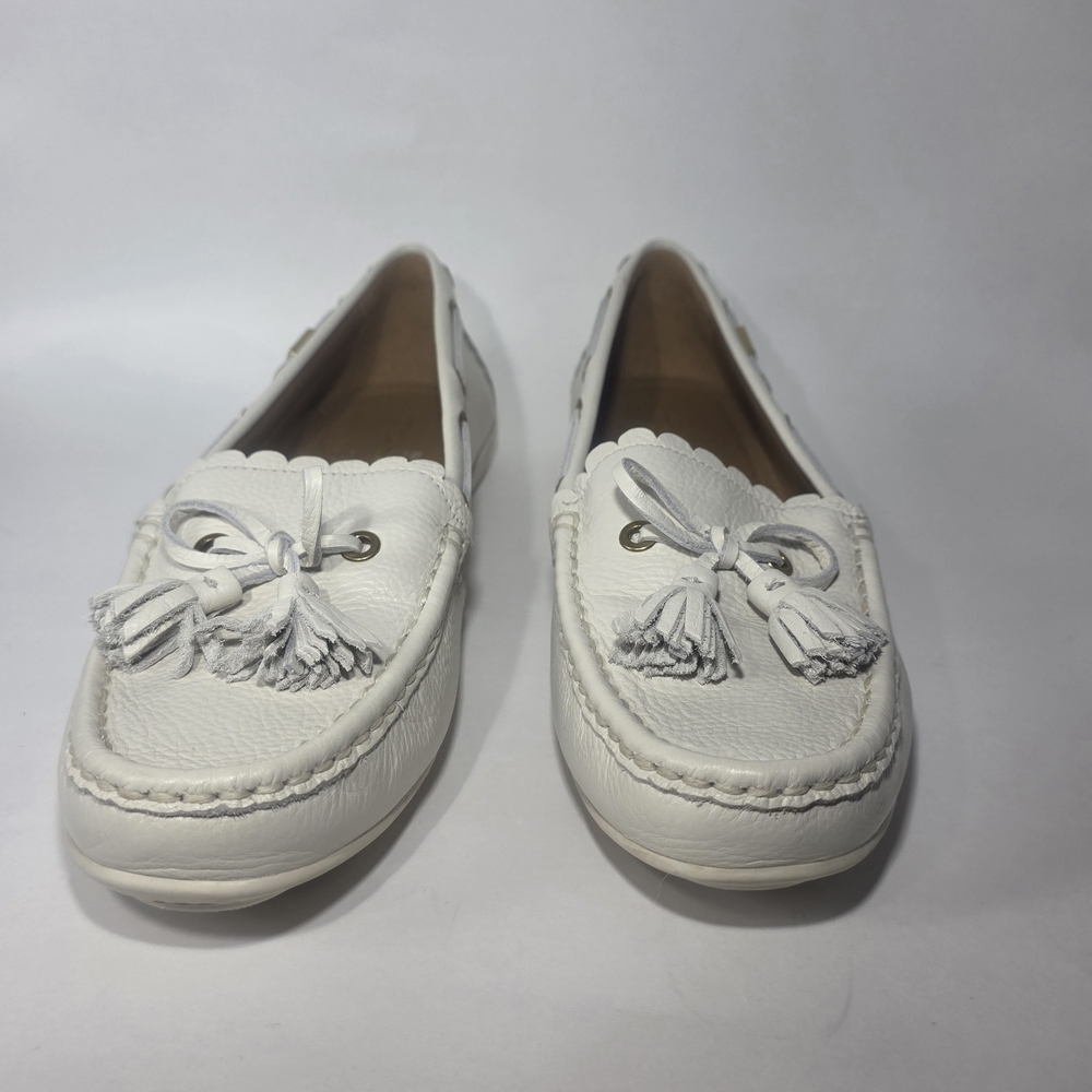 Coach White Leather Tassel Loafers Women’s US 9.5 Excellent Condition - Picture 4 of 9